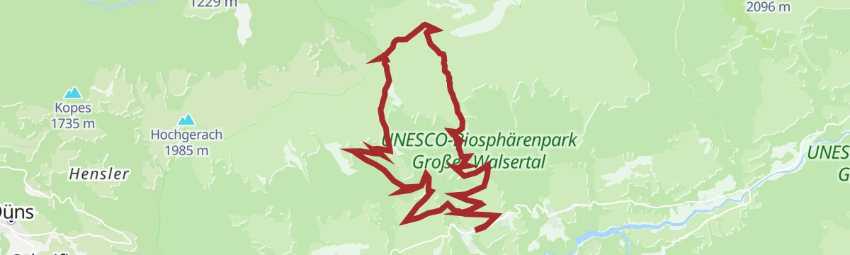 Route map: Gerenspitze 1.871 m